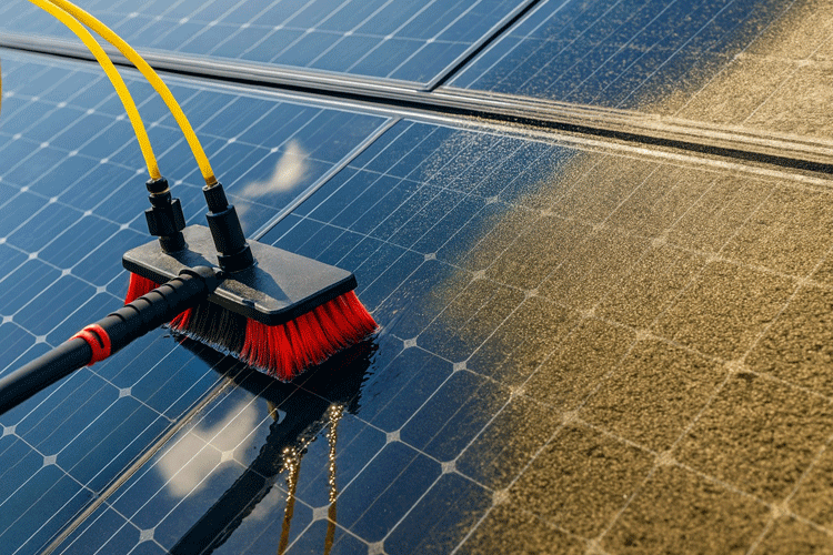 Rens af solceller